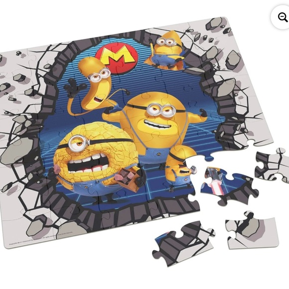 Despicable Me Minions 48-Piece Puzzle in Tin with Handle, for Families and Kids - Picture 2 of 8